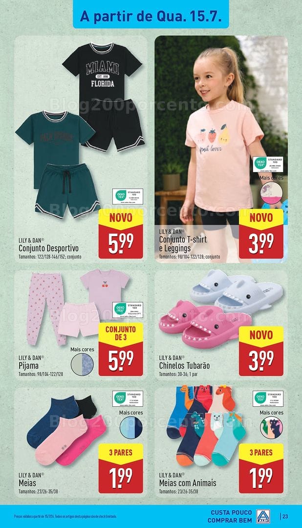 Antevisão Folheto ALDI Bazar Promoções de 15 a 19 julho